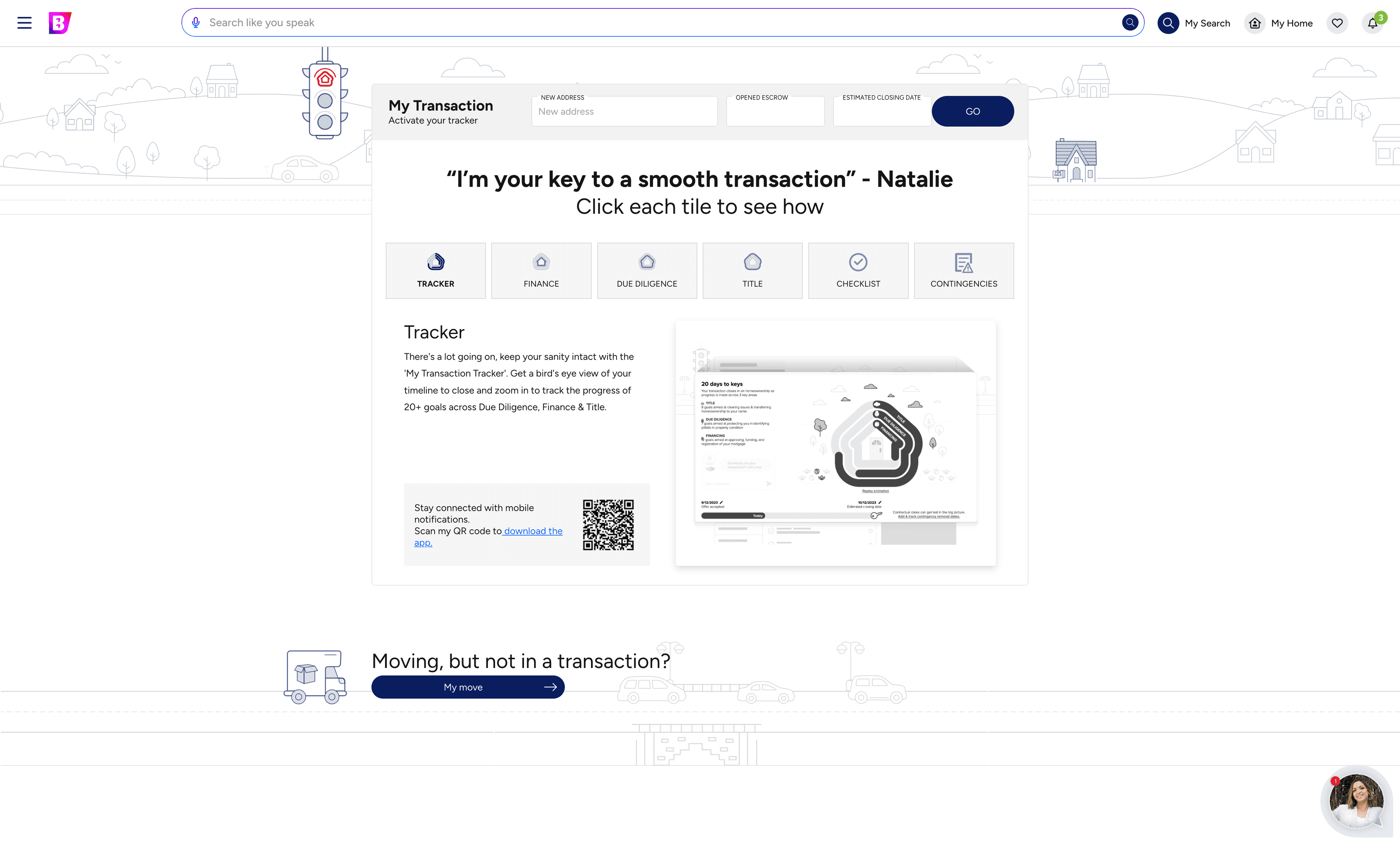 Transaction page for BoldTrail